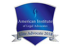 American Institute of Legal Advocates Elite Advocate 2018 Certificate - The Law Man Group, APC,.